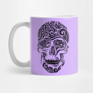 Swirly Skull Mug